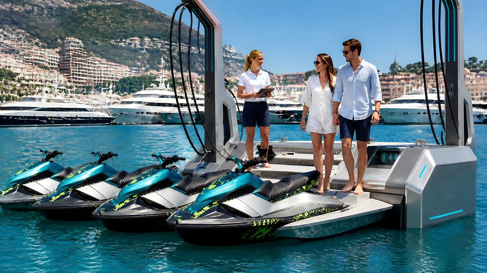 Ponton de recharge flottant